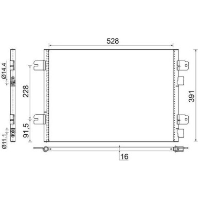 Mahle | Kondensator, Klimaanlage | AC 691 000S
