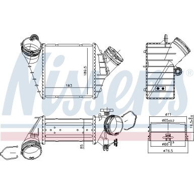 96176 Ladeluftkühler ** FIRST FIT ** 96176 Ladeluftkühler ** FIRST FIT **