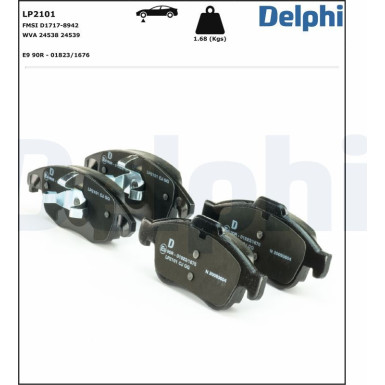 LP2101 Bremsbelagsatz, Scheibenfeststellbremse