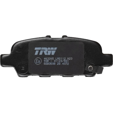 TRW | Bremsbelagsatz, Scheibenbremse | GDB3508