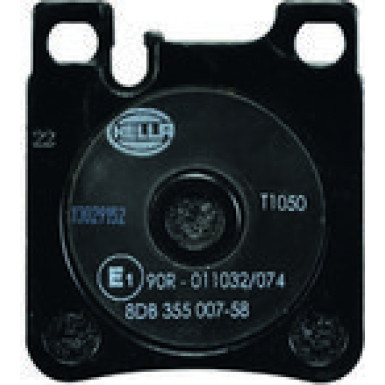 Hella | Bremsbelagsatz, Scheibenbremse | 8DB 355 007-581