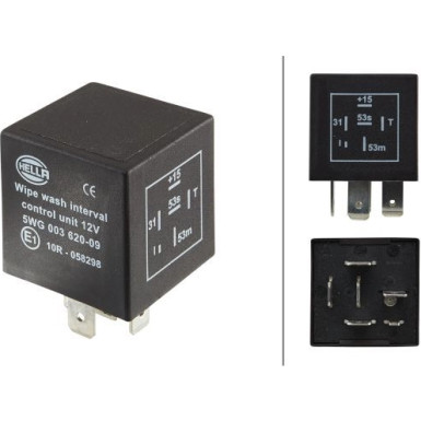5WG 003 620-091 Relais, Wisch-Wasch-Intervall 5WG 003 620-091 Relais, Wisch-Wasch-Intervall