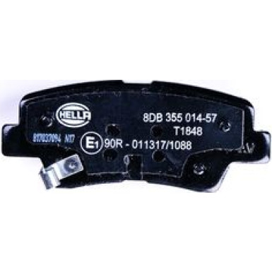 Hella | Bremsbelagsatz, Scheibenbremse | 8DB 355 014-571