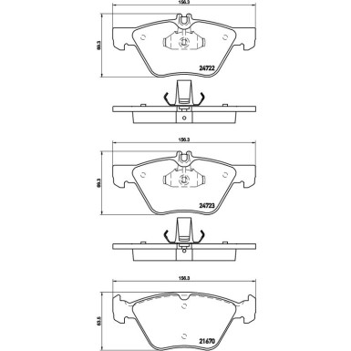 Brembo Bremsbelagsatz, Scheibenbremse PRIME LINE P 50 075