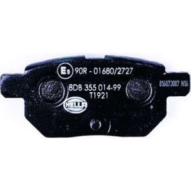 Hella | Bremsbelagsatz, Scheibenbremse | 8DB 355 014-991