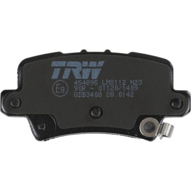 TRW | Bremsbelagsatz, Scheibenbremse | GDB3408