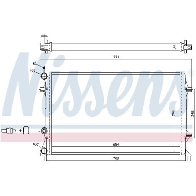 Nissens | Kühler, Motorkühlung | 65321
