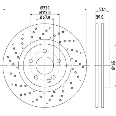 Hella | Bremsscheibe | 8DD 355 120-351