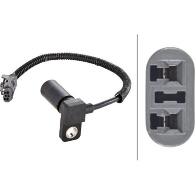 Hella | Drehzahlsensor, Automatikgetriebe | 6PU 009 145-061