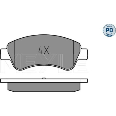 Meyle Bremsbelagsatz, Scheibenbremse MEYLE-PD: Advanced performance and design 025 235 9919/PD