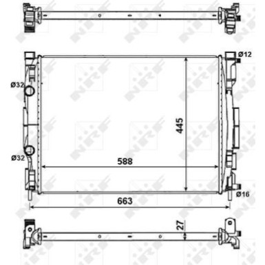 58329 Kühler, Motorkühlung EASY FIT