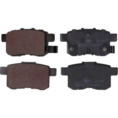 Maxgear | Bremsbelagsatz, Scheibenbremse | 19-1476