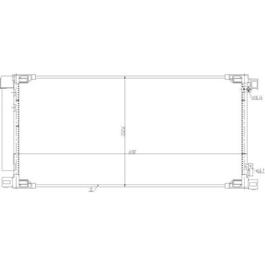 350498 Kondensator, Klimaanlage EASY FIT