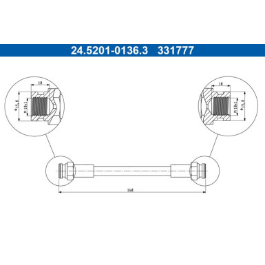 24.5201-0136.3 Bremsschlauch