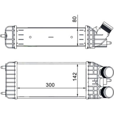Mahle | Ladeluftkühler | CI 210 000S
