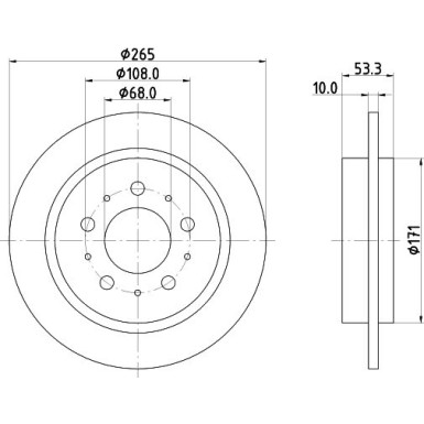 Hella | Bremsscheibe | 8DD 355 102-261
