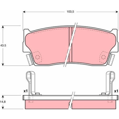 GDB3183 Bremsbelagsatz, Scheibenbremse