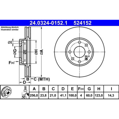 24.0324-0152.1 Bremsscheibe PowerDisc