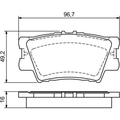 0 986 494 154 Bremsbelagsatz, Scheibenbremse