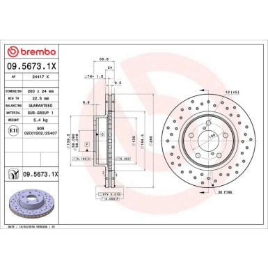 Brembo | Bremsscheibe | 09.5673.1X