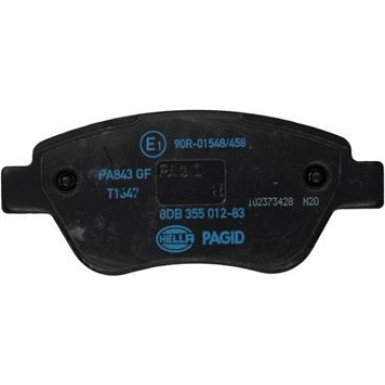 Hella Pagid | Bremsbelagsatz, Scheibenbremse | 8DB 355 012-831
