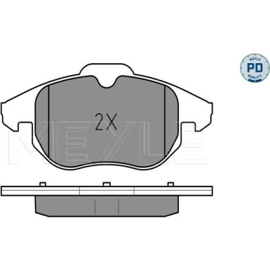 Meyle Bremsbelagsatz, Scheibenbremse MEYLE-PD: Advanced performance and design 025 234 0220/PD