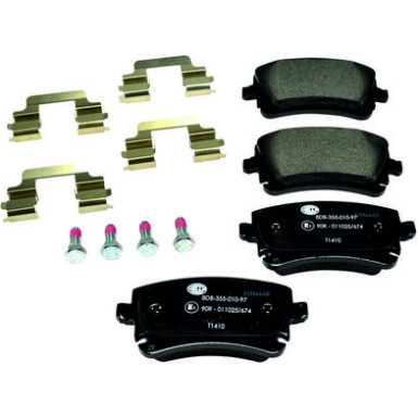 Hella | Bremsbelagsatz, Scheibenbremse | 8DB 355 010-971