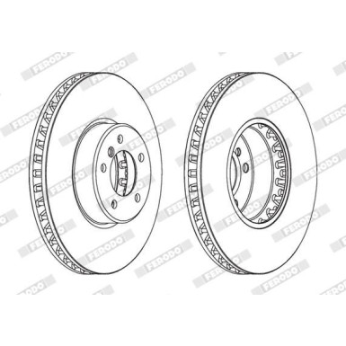 Ferodo | Bremsscheibe | DDF1867C-1