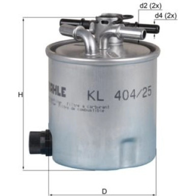 Knecht | Kraftstofffilter | KL 404/25