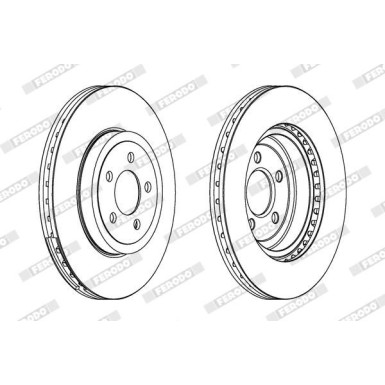 Ferodo | Bremsscheibe | DDF1765C-1 Ferodo | Bremsscheibe | DDF1765C-1