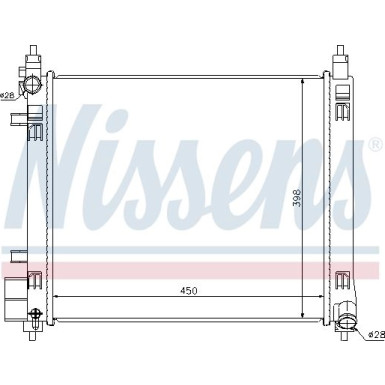 Nissens | Kühler, Motorkühlung | 68720 Nissens | Kühler, Motorkühlung | 68720