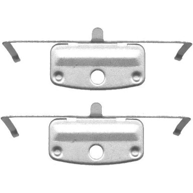Hella | Zubehörsatz, Bremssattel | 8DZ 355 201-361