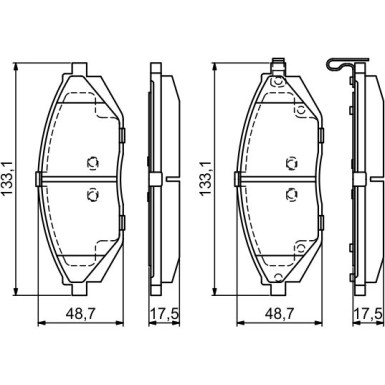 0 986 494 684 Bremsbelagsatz, Scheibenbremse 0 986 494 684 Bremsbelagsatz, Scheibenbremse