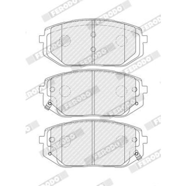 Ferodo | Bremsbelagsatz, Scheibenbremse | FDB5445 Ferodo | Bremsbelagsatz, Scheibenbremse | FDB5445