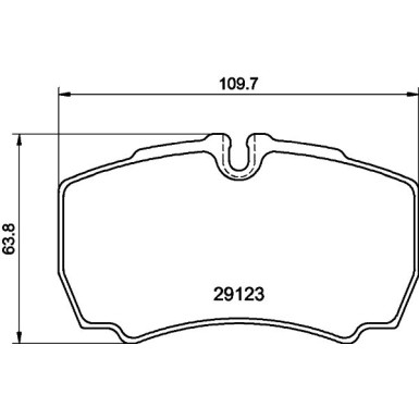 Hella | Bremsbelagsatz, Scheibenbremse | 8DB 355 005-421