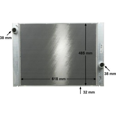 CR 1067 000P Kühler, Motorkühlung BEHR *** PREMIUM LINE ***