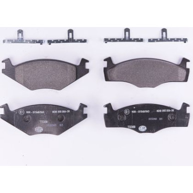 Hella | Bremsbelagsatz, Scheibenbremse | 8DB 355 006-381