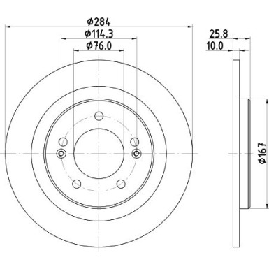 Hella | Bremsscheibe | 8DD 355 118-361 Hella | Bremsscheibe | 8DD 355 118-361