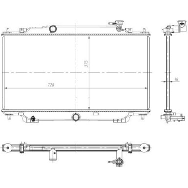 NRF | Kühler, Motorkühlung | 550024
