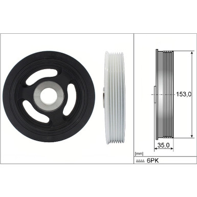 544 0104 10 Riemenscheibe, Kurbelwelle 544 0104 10 Riemenscheibe, Kurbelwelle