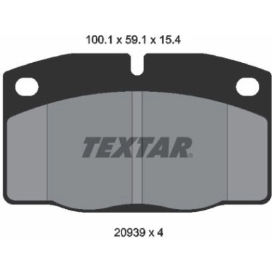 2093903 Bremsbelagsatz, Scheibenbremse