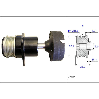 535 0157 10 Generatorfreilauf