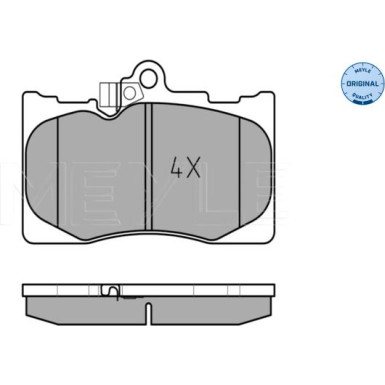 Meyle Bremsbelagsatz, Scheibenbremse MEYLE-ORIGINAL: True to OE 025 203 2517/W