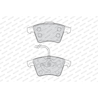 Ferodo | Bremsbelagsatz, Scheibenbremse | FVR1642