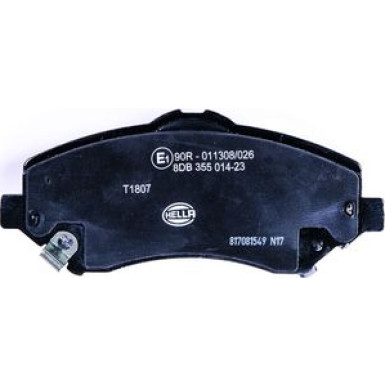 Hella | Bremsbelagsatz, Scheibenbremse | 8DB 355 014-231