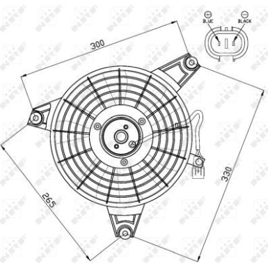 NRF | Lüfter, Motorkühlung | 47548