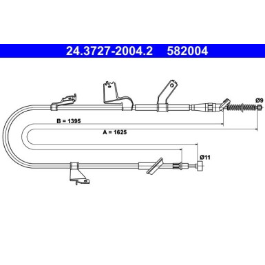 24.3727-2004.2 Seilzug, Feststellbremse