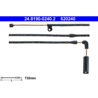 24.8190-0240.2 Warnkontakt, Bremsbelagverschleiß