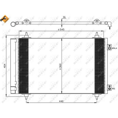 35844 Kondensator, Klimaanlage EASY FIT