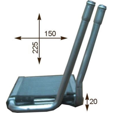 AH 202 000P Wärmetauscher, Innenraumheizung BEHR *** PREMIUM LINE ***